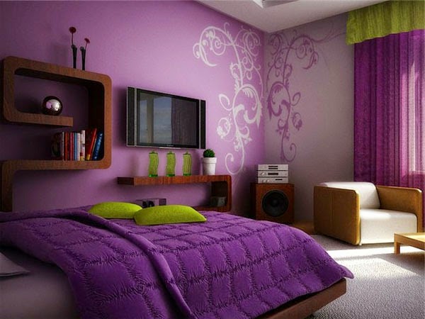 purple bedroom teenage source